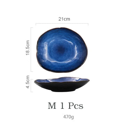 Cat Eye Blue Plate Set™